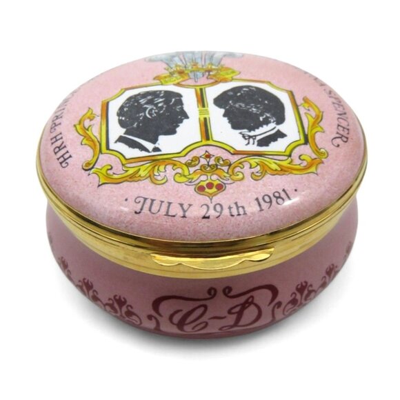 CRUMMLES Enamel Lady DIANA and Prince of Wales 1981 Wedding Limited 116/500 - Picture 3 of 10